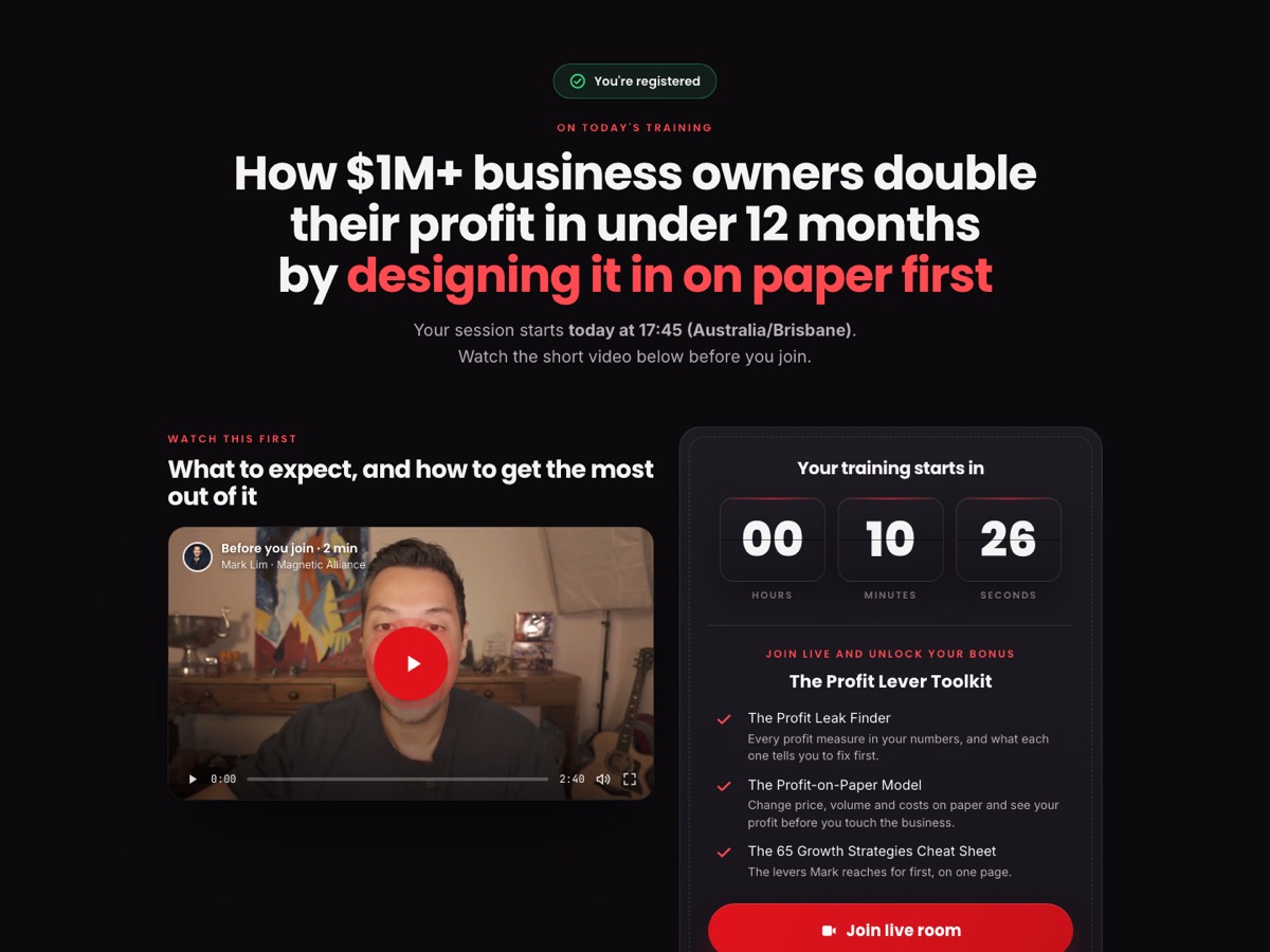 Pre-live page preview